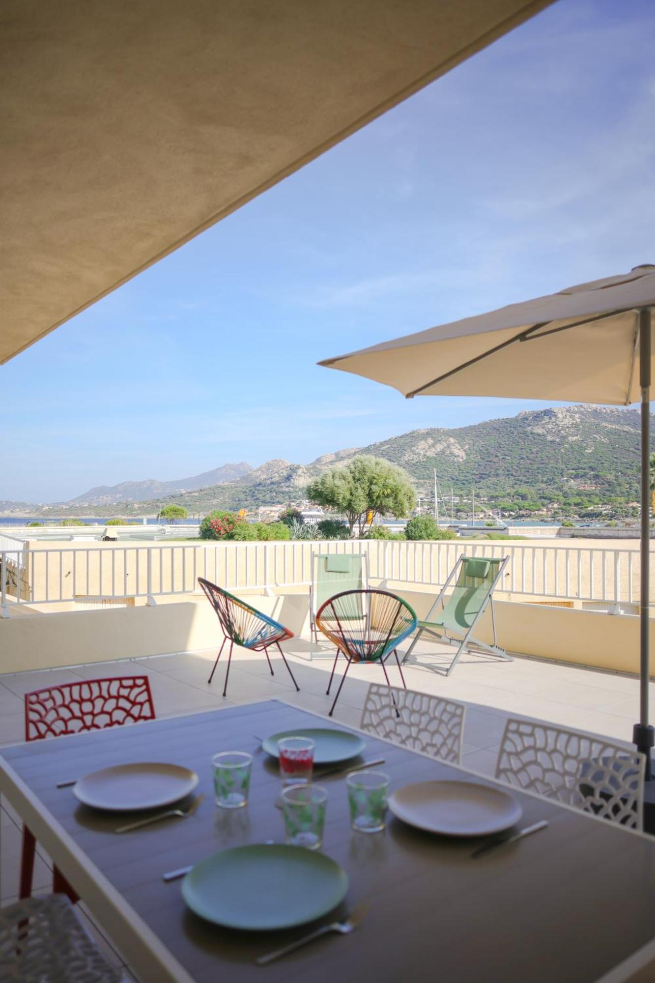 Appartement La Balagne , Bord De Mer, Grande Terrasse, Sant'Ambroggio Лумио Экстерьер фото